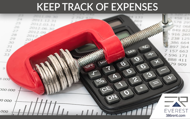 Landlord must KEEP TRACK OF EXPENSES
